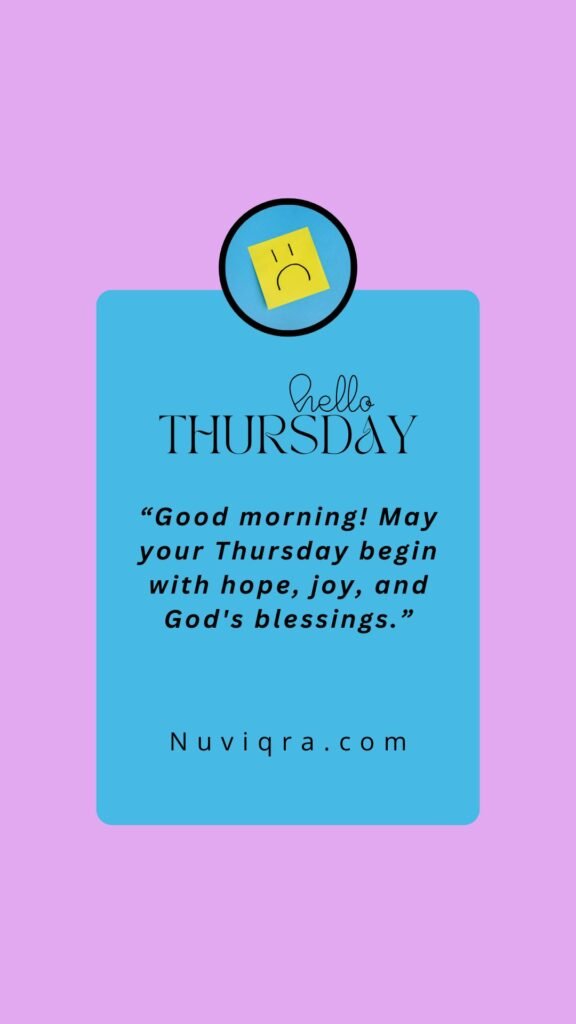 Beautiful Thursday Morning Blessings
