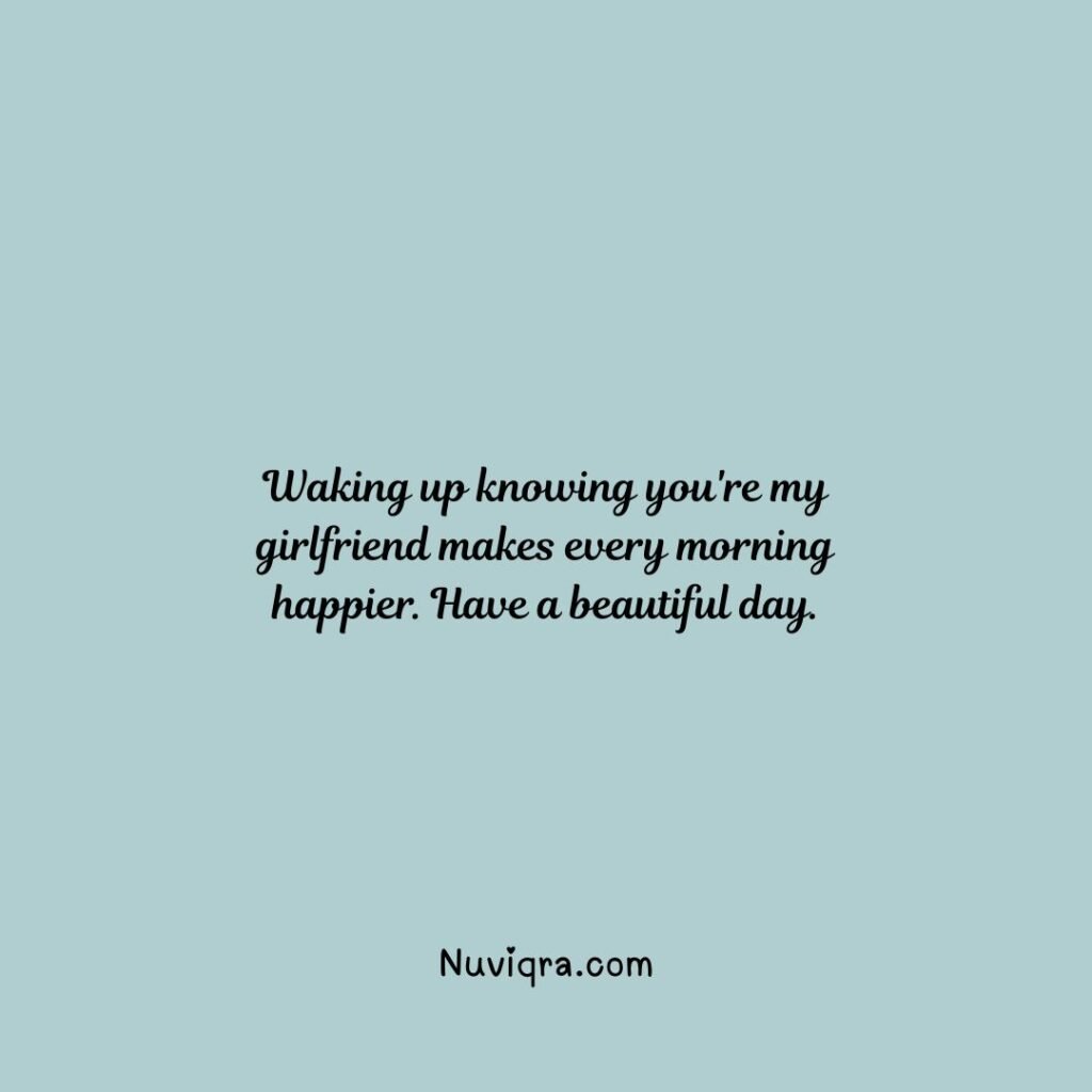 Good Morning Messages for Your Girlfriend