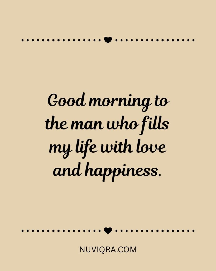 Good Morning Messages for Your Husband