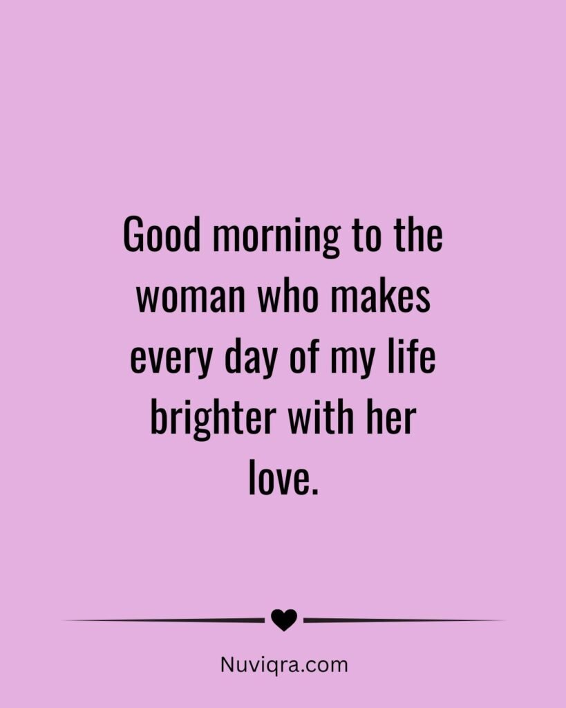 Good Morning Messages for Your Wife