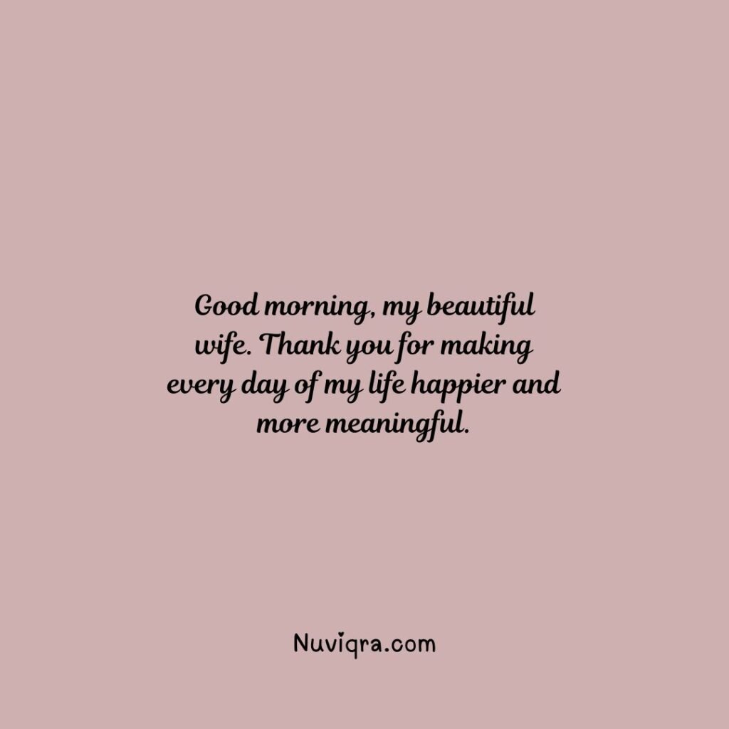 Good Morning Messages for Your Wife