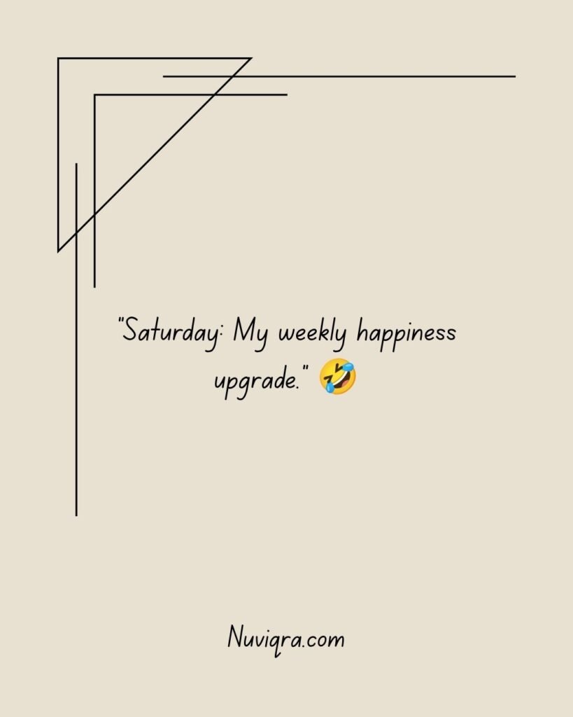 Short Funny Saturday Quotes