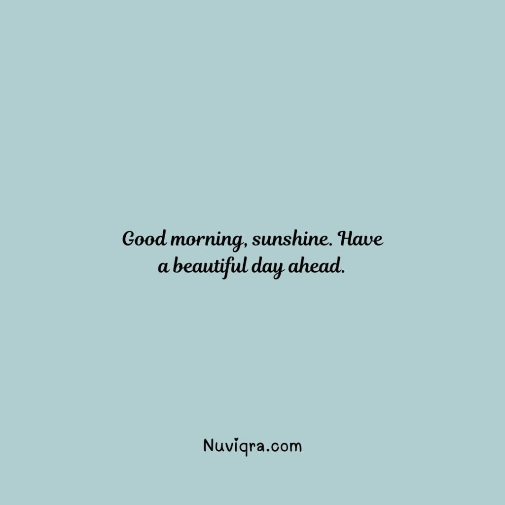 Short Good Morning Texts
