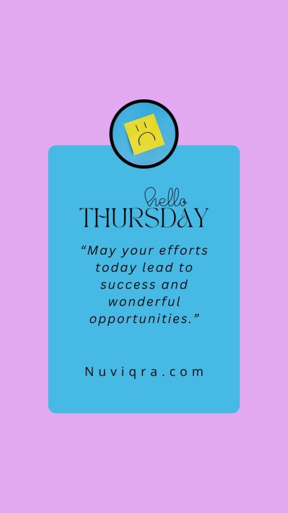 Thursday Blessings for Work and Success