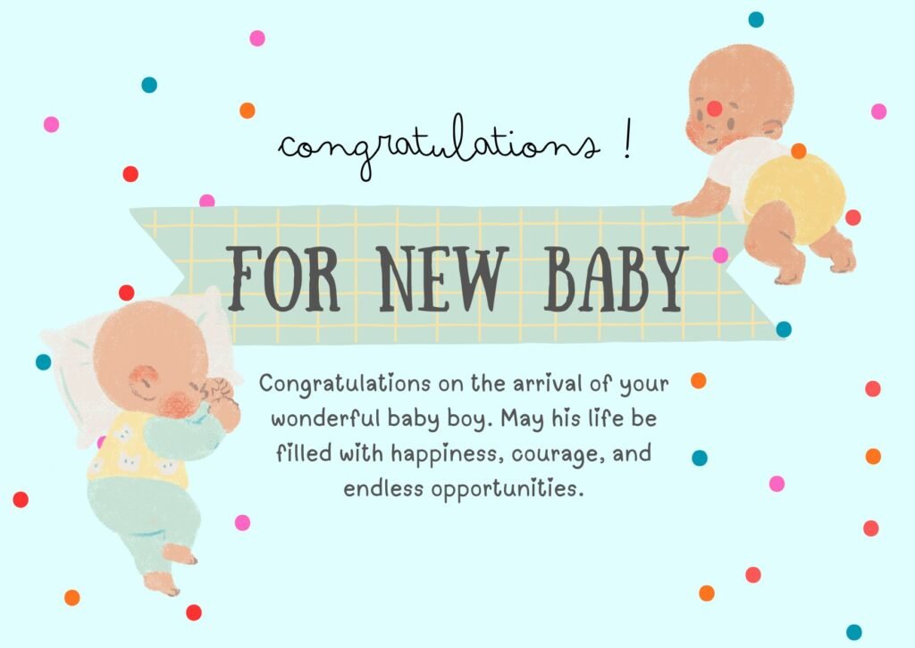 Congratulations Messages for a Baby Boy