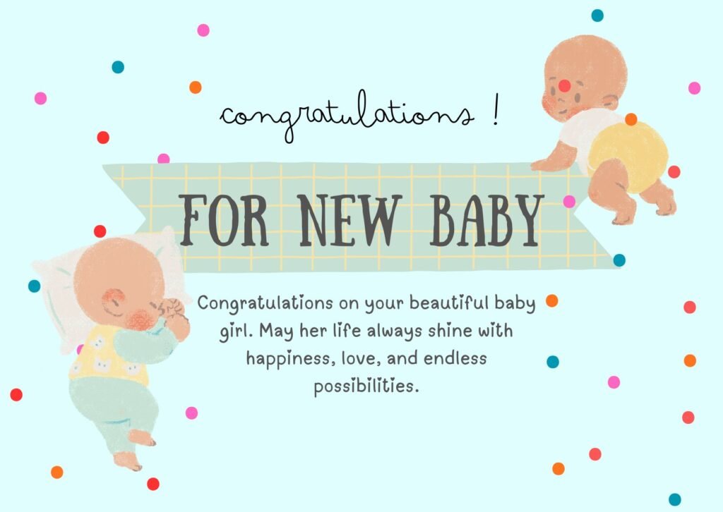 Congratulations Messages for a Baby Girl