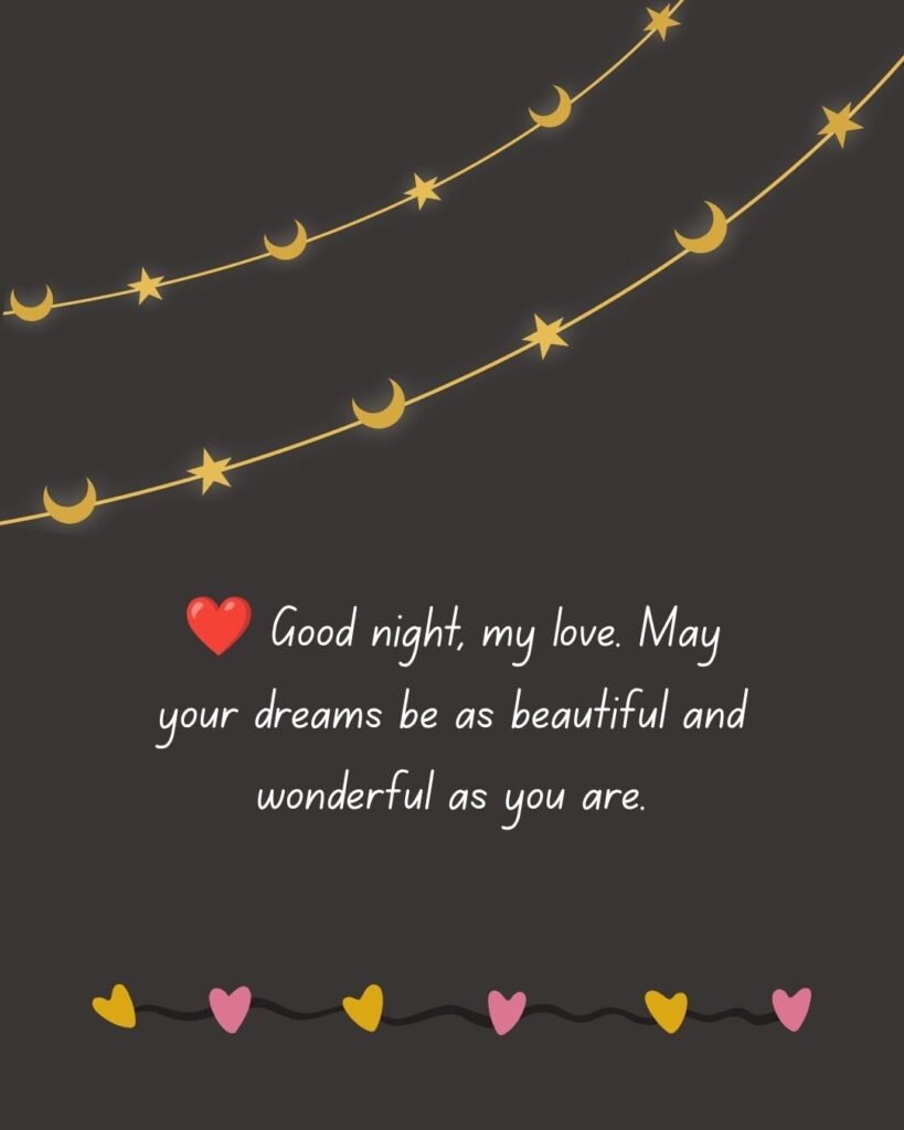 Romantic Good Night Messages to My Love